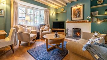 TV, fireplace, DVD player