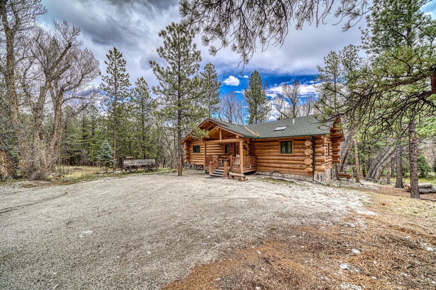 Front view of the home with plenty of parking.