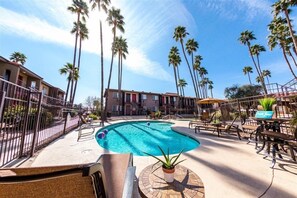 Apartment, 1 Bedroom | Pool | A heated pool - 223-Fully Furnished with WiFi by RedAwning (Scottsdale)