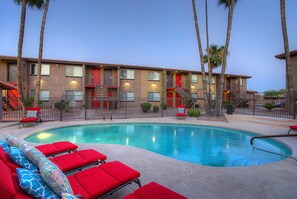 A heated pool