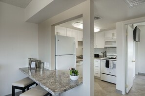 公寓, 1 間臥室 | 私人廚房 | 電冰箱、烤箱、咖啡機/沖茶器、烤麵包機