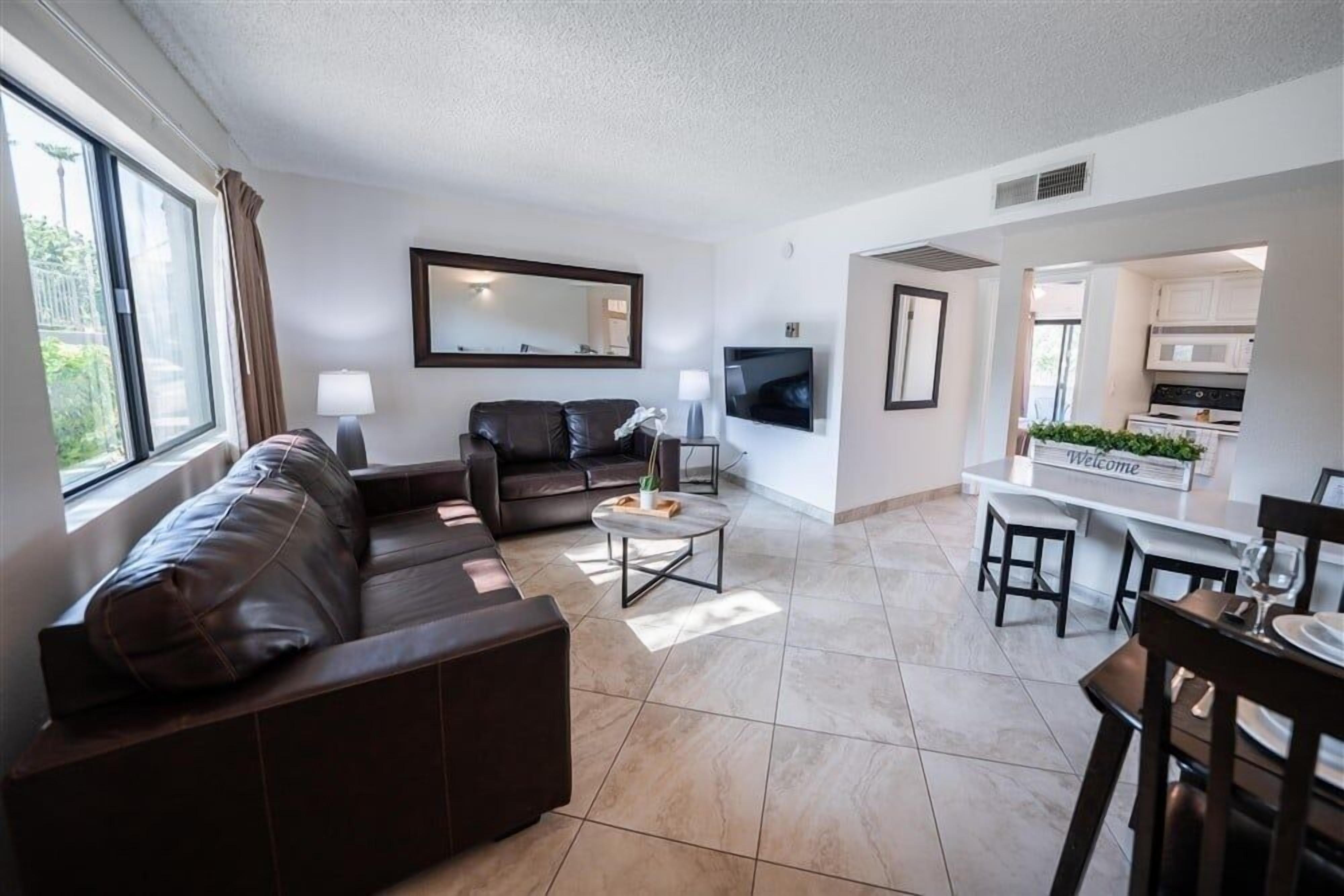 Apartment, 1 Bedroom | Living area | TV, fireplace