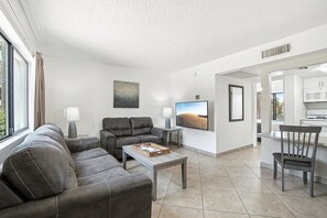 Apartment, 1 Bedroom | Living area | TV, fireplace - 248 Fully Furnished 1BR Suite-Pet Friendly! by RedAwning (Scottsdale)