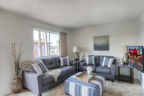 Living room - 114 Fully Furnished 1BR Suite-Prime Location! by RedAwning (Scottsdale)