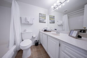 Apartment, 1 Bedroom | Bathroom | Towels - Scottsdale's premium short term getaway, Fully furnished 1 bedroom homes, FREE Golf, cable, utilities, Wi-Fi, parking, pool, and bike trails- Unit 241 by RedAwning (Scottsdale)