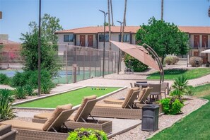 Apartment, 1 Bedroom | Property grounds - Scottsdale's premium short term getaway, Fully furnished 1 bedroom homes, FREE Golf, cable, utilities, Wi-Fi, parking, pool, and bike trails- Unit 241 by RedAwning (Scottsdale)