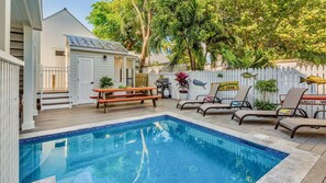 Una piscina riscaldata