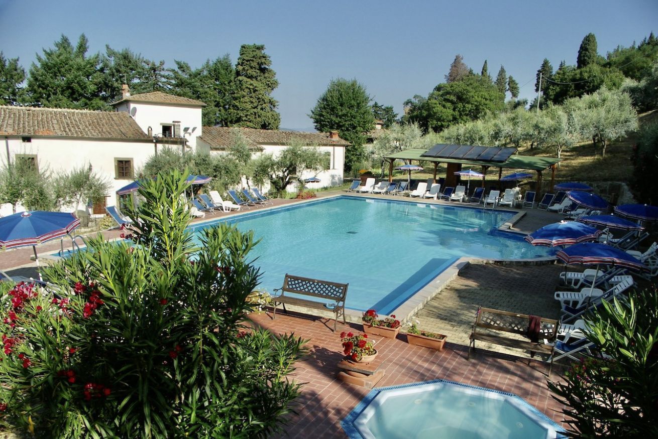 Una piscina riscaldata