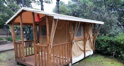 Continental MiniSafari tent sleeps 2 in beautiful facility with pool