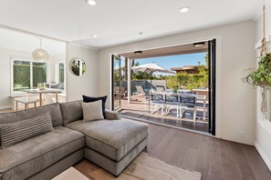 Smart TV, fireplace - Del Mar Haven | 4BR Coastal Home w/ Pool & Hot Tub (San Diego)