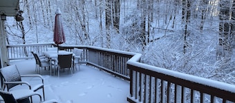 Asheville's Best Mountain Retreat-5 mile. Downtown! Pet Friendly,Nice Spa & Deck