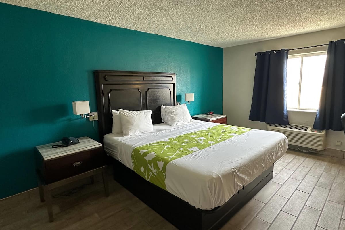 Blackout drapes, iron/ironing board, WiFi (free)