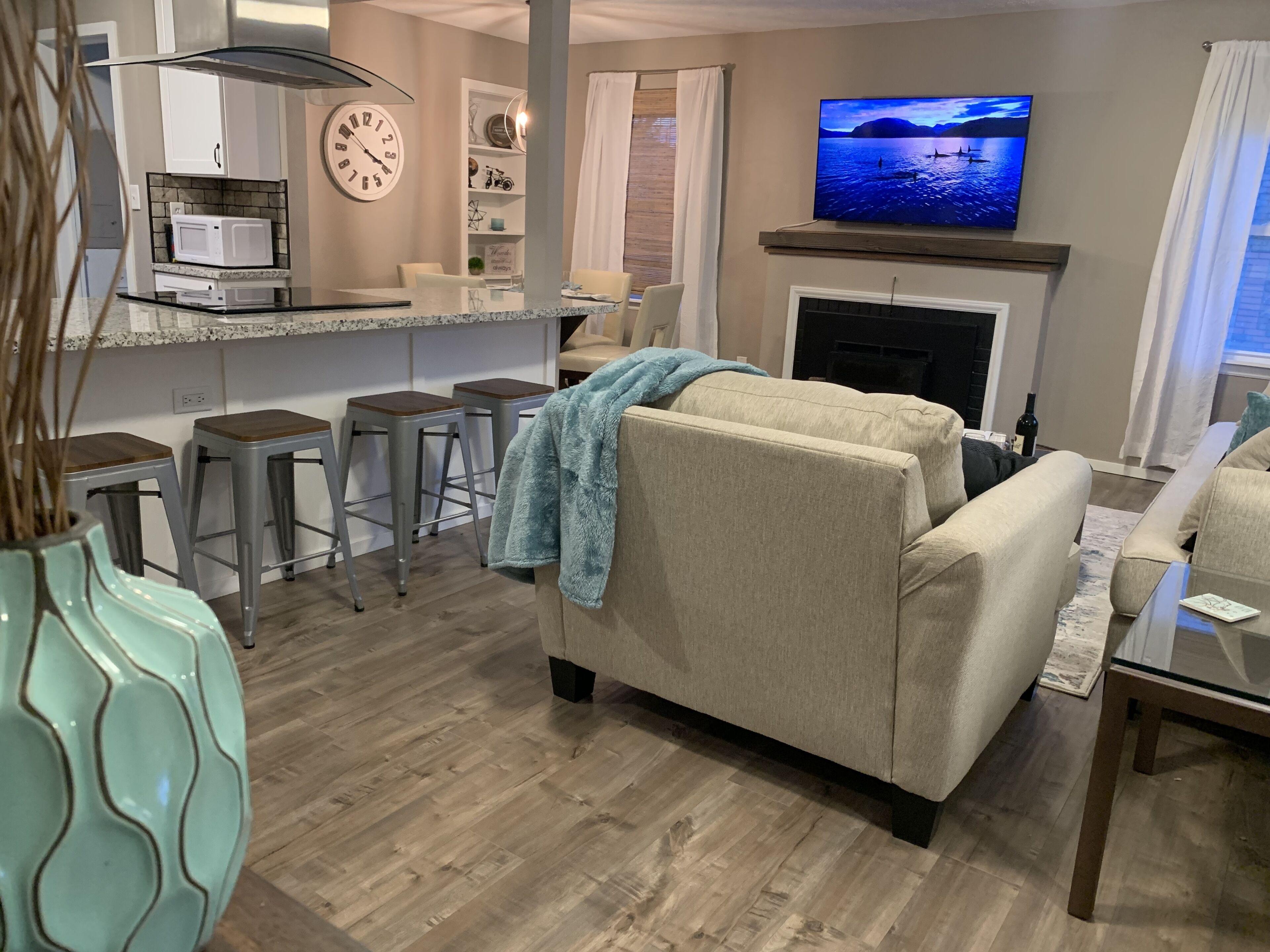 Smart TV, DVD player, video library