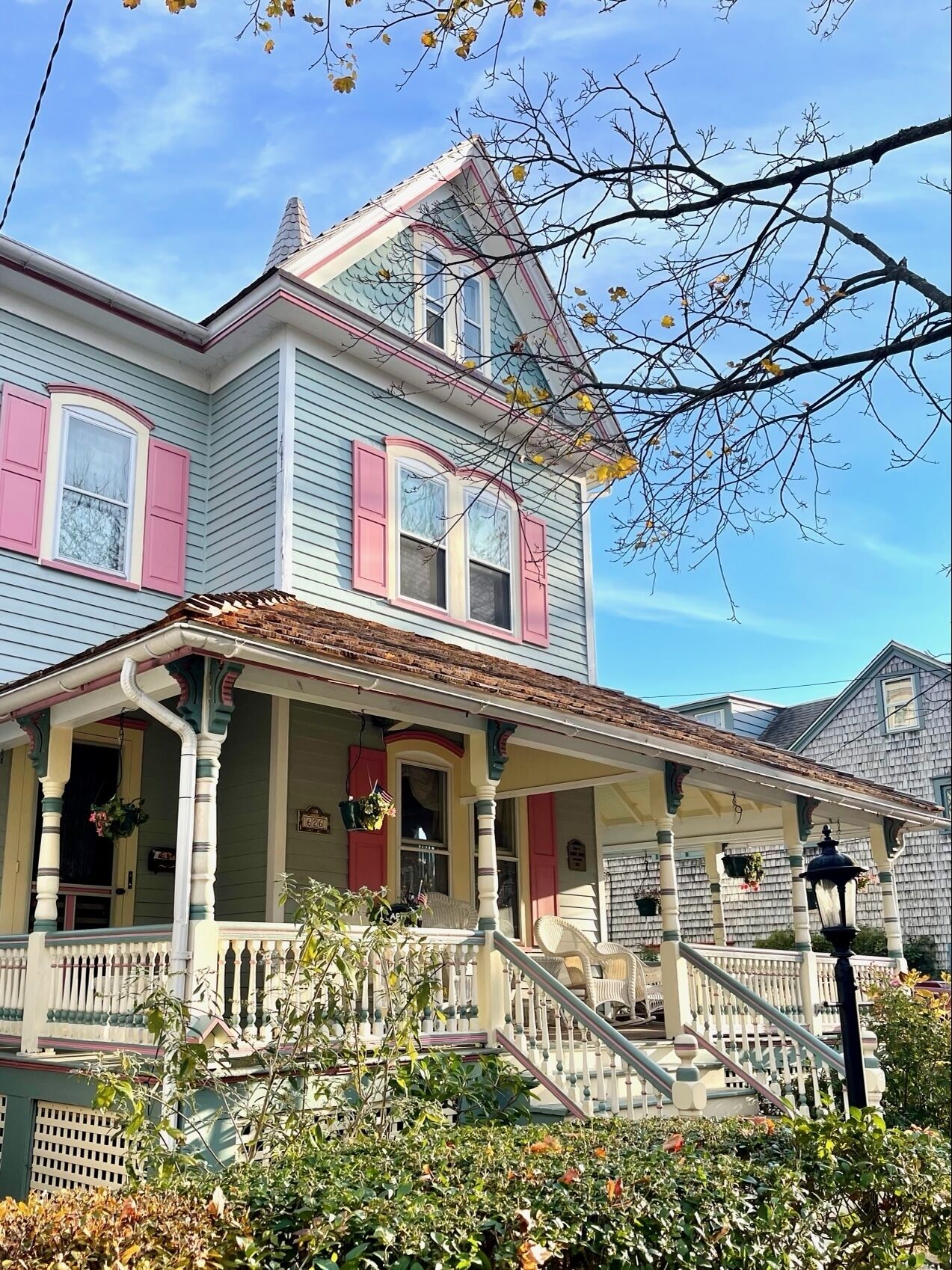 Charming Victorian on Hughes Street,  Center of Historic Cape May.