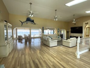 Smart TV, fireplace, printers