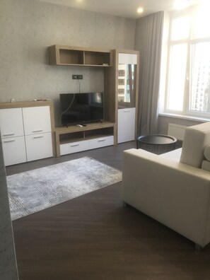 Living area - Newly build furnished 1 bedroom Vip Arkadiya Genyuezdskoi (Odesa)