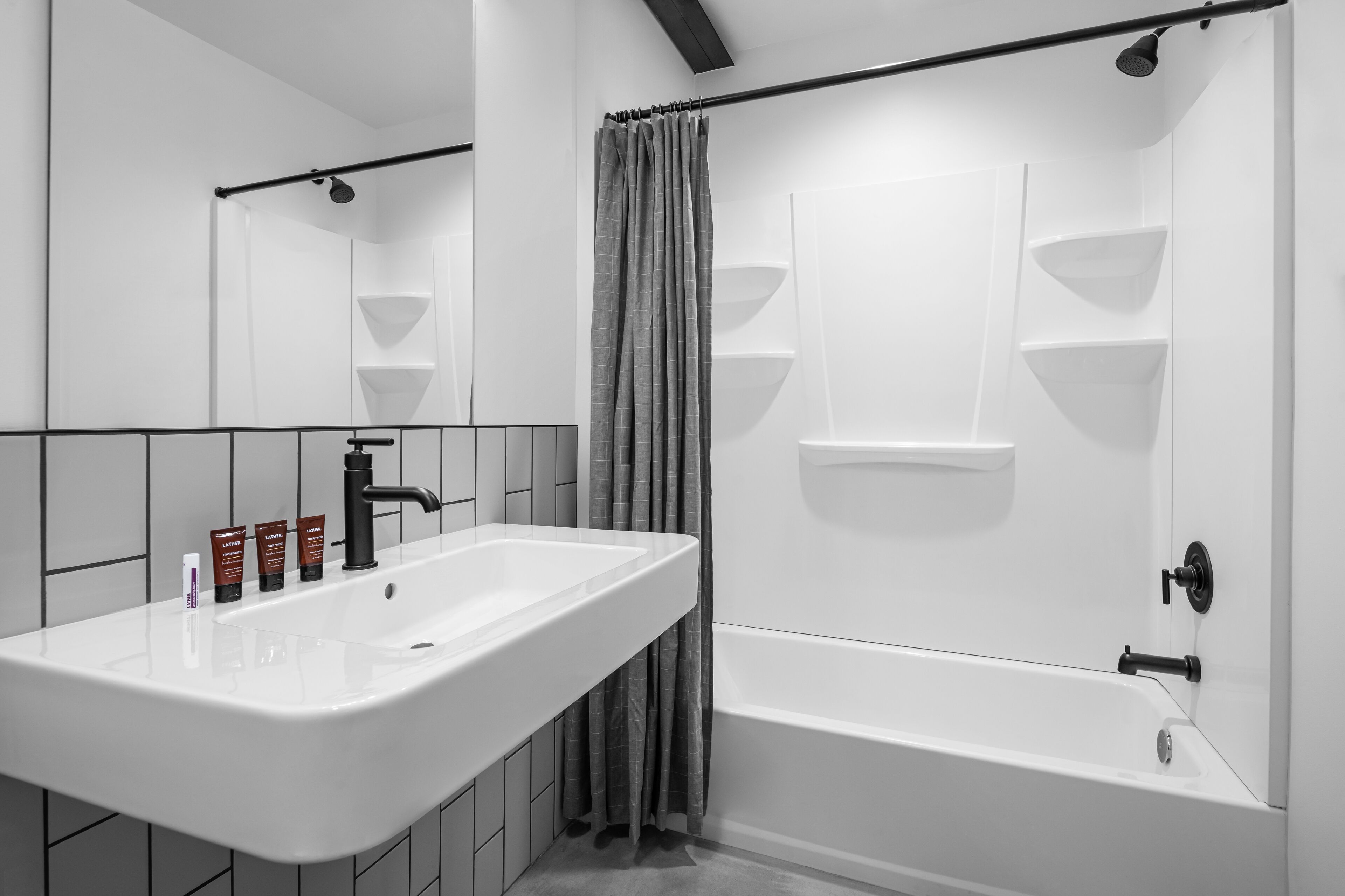 family bunk | bathroom | free toiletries, hair dryer, towels