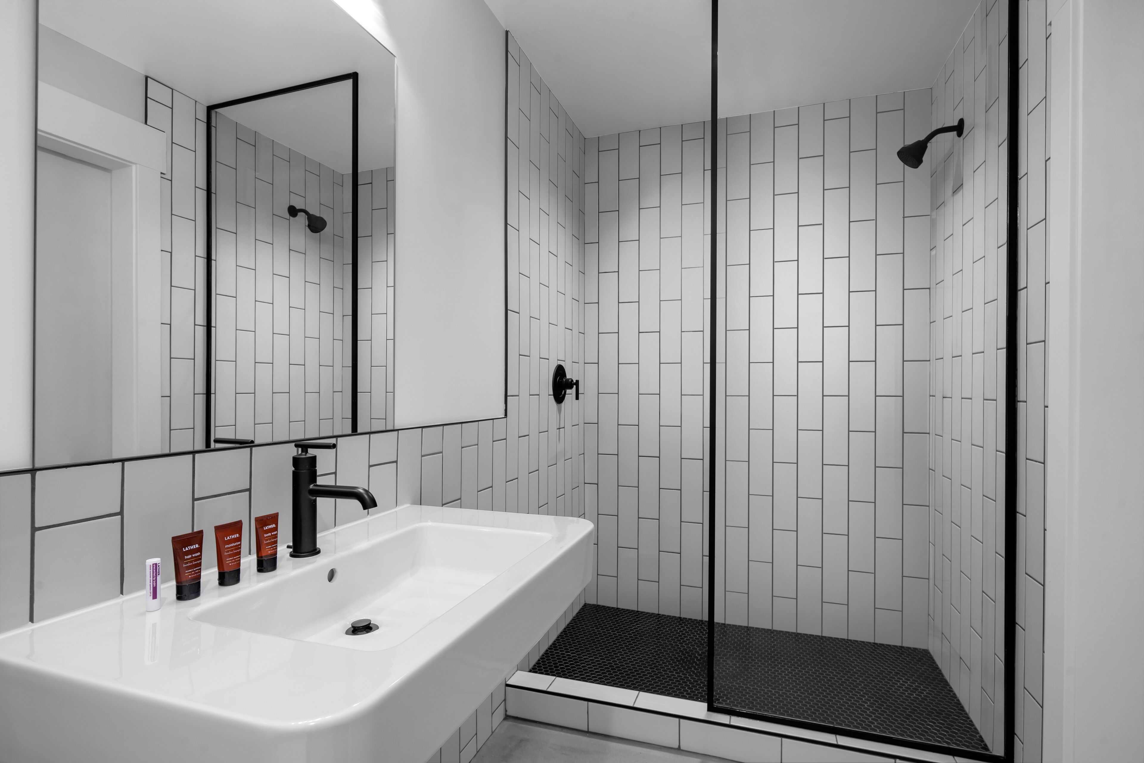 free toiletries, hair dryer, towels