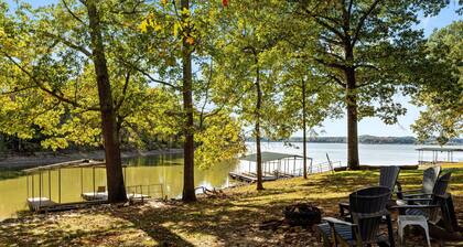 3 bedroom/2 full bath lakefront home with gentle slope to private covered dock