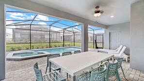 Dining - Luxury Retreat with Themed Bedrooms & Pool (Davenport)