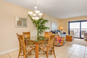 Interior - Beachfront condo with gulf/water views, central AC, balcony, W/D, & WiFi (Perdido Key Dr)