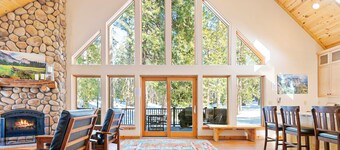 Beautiful home in the woods with EV charger, deck & Ping-Pong