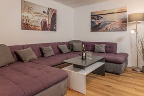 Télévision, lecteur de DVD, chaîne hi-fi