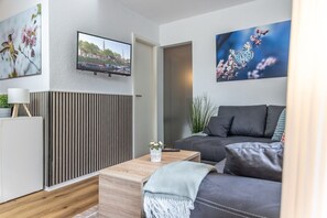 TV, DVD-spiller og stereoanlegg