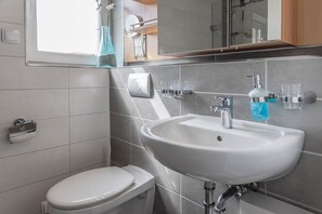 Shower, hair dryer