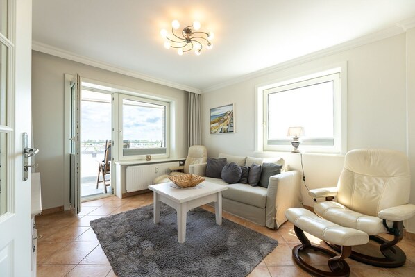 TV, stereo - Cloverleaf - House Ankerlicht - Cloverleaf in the house Ankerlicht (Sylt)