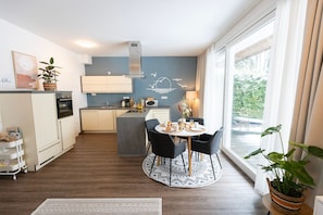 Unclassified image, 5 of 39, button - SmartFewo: House Water | Penthouse | Sauna | Park - Residence by the small sea (Bad Zwischenahn)