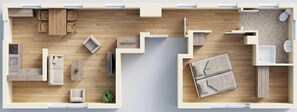 Floor plan - Apartment in Zinnowitz with balcony and WLAN - close to the beach on Usedom - House (Zinnowitz)