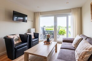 TV, fireplace, DVD player - Reede-Huus Weitblick - Vacation with dog - - Reede-Huus Weitblick - Families (Borkum)