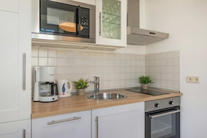 Private kitchen - Apartment Karlskrona in Ahlbeck with balcony, close to the beach - Haus Skanska (Heringsdorf)