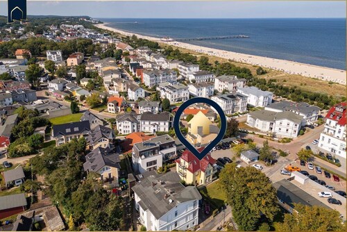 Cozy vacation apartment in Ahlbeck near the sea on Usedom - Villa Sanke