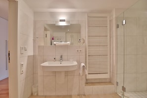 Shower, hair dryer