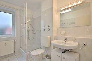 Shower, hair dryer