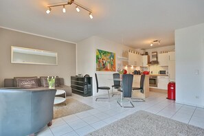 TV, DVD player, stereo