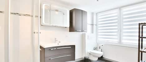 Een douche, een haardroger