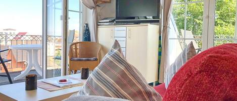 TV, DVD player, stereo