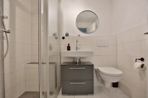 Shower, hair dryer