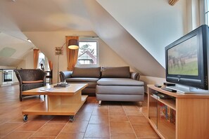 TV, DVD player, stereo