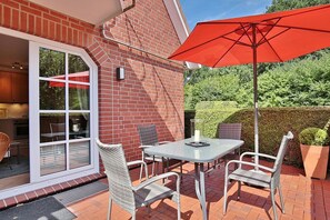 Outdoor dining - Am Rosenhain 23 Apartment 2 - Am Rosenhain 23 (Timmendorfer Strand)