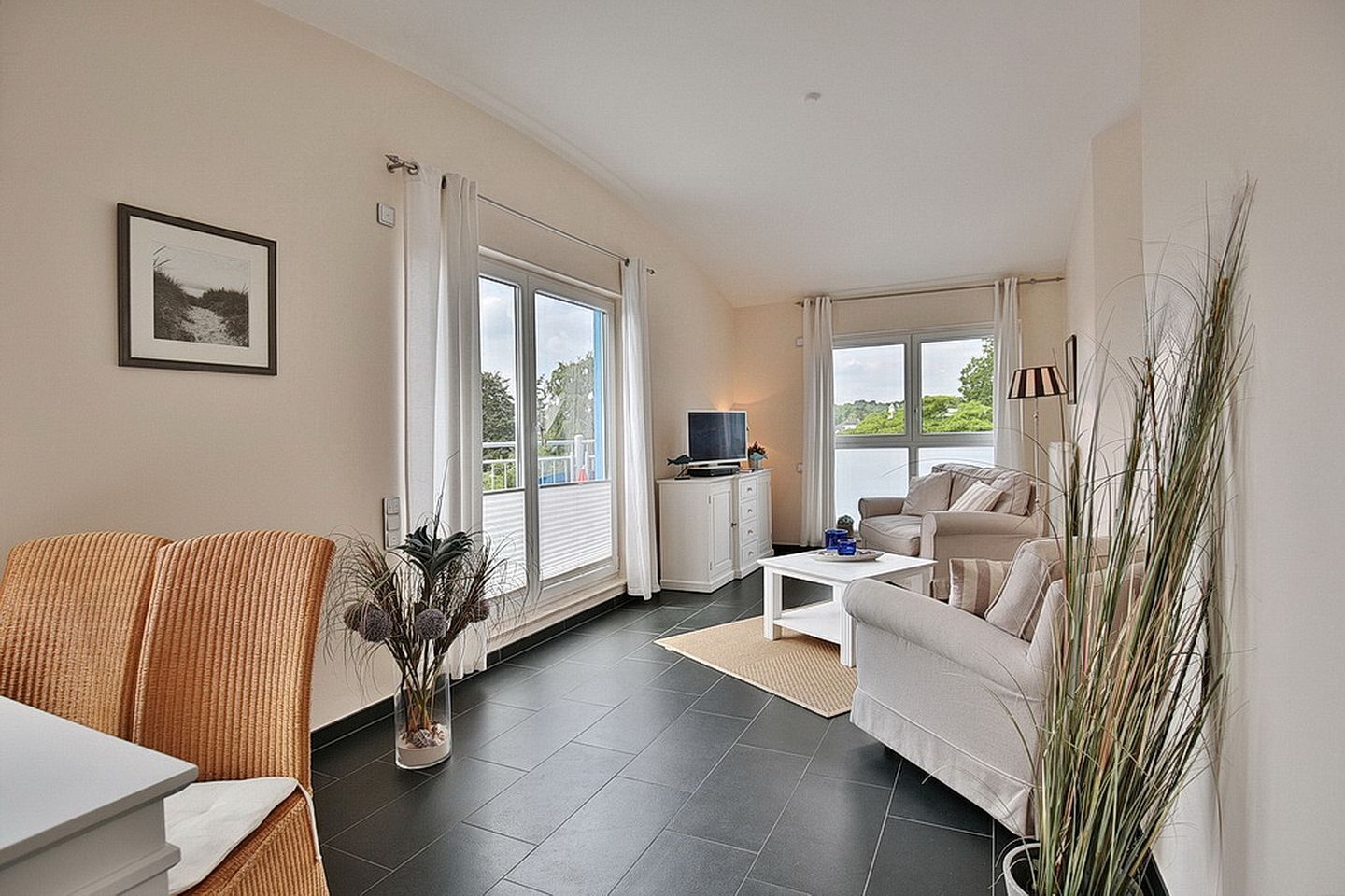 TV, DVD player, stereo