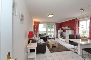 TV, DVD player, stereo