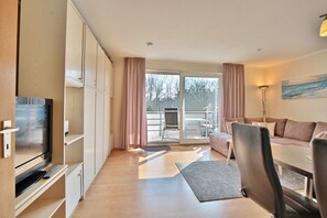 TV, DVD player, stereo