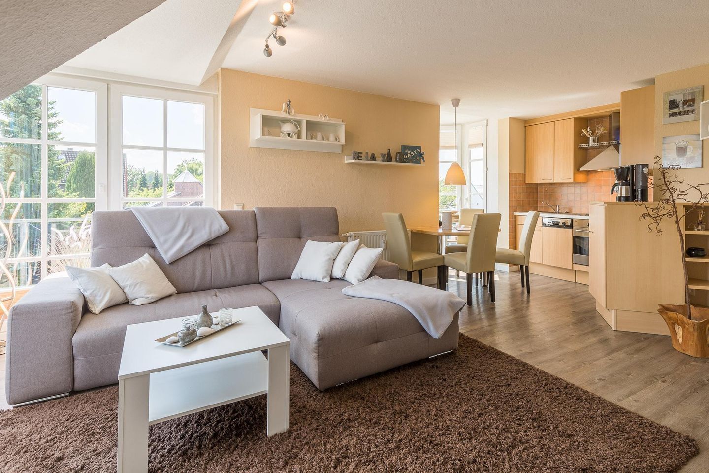 TV, DVD player, stereo