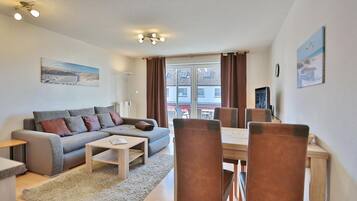 TV, DVD player, stereo