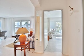 TV, DVD player, stereo