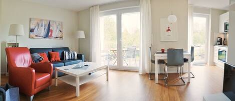 TV, DVD player, stereo